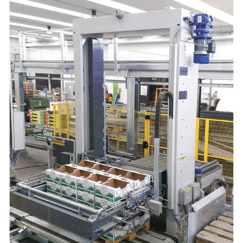 Palettiseur à portique - ICOEL S.r.l. - pour caisses / automatique / pour l'industrie agroalimentaire