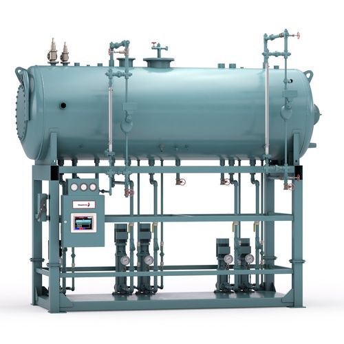 Dégazeur pour eau d'alimentation de chaudière - DuoTank - Cleaver-Brooks - en acier inoxydable
