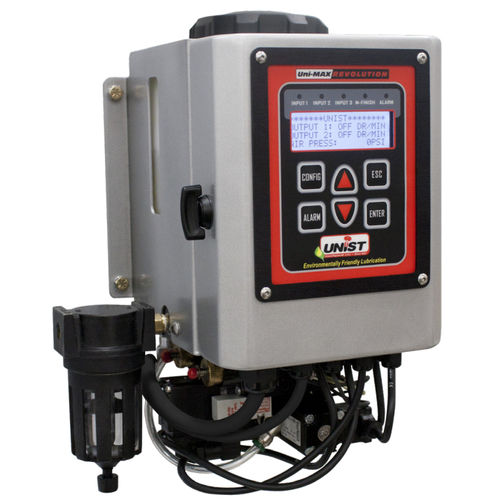 Système de lubrification en quantité minimale - Revolution™ - Unist, Inc. - air/huile / pour l'usinage des métaux / programmable
