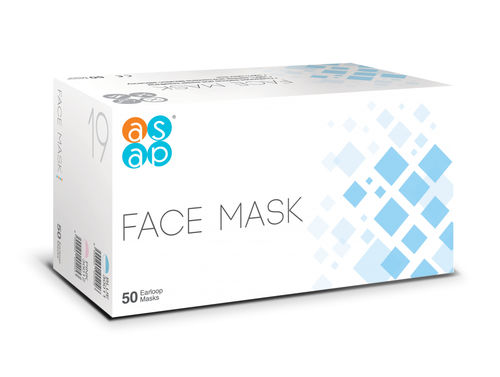 Masque de protection jetable - ASAP INTERNATIONAL SDN BHD - chirurgical / filtrant