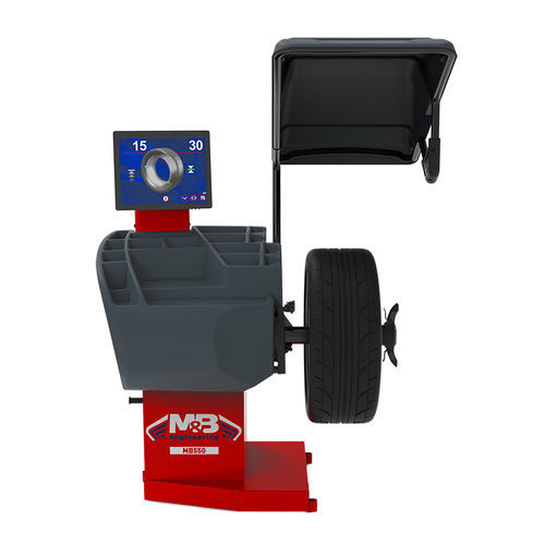 Équilibreuse de roues pour voiture - MB550 - M & B Engineering S.r.l. - automatique / avec écran tactile