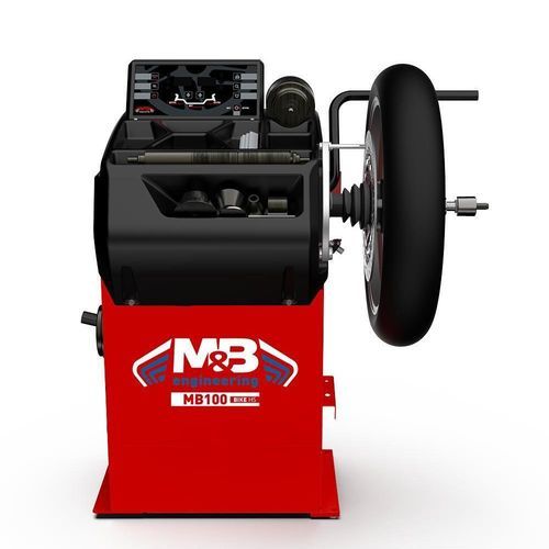 Équilibreuse de roues pour moto - MB100 BIKE HS - M & B Engineering S.r.l. - automatique / assistée par ordinateur