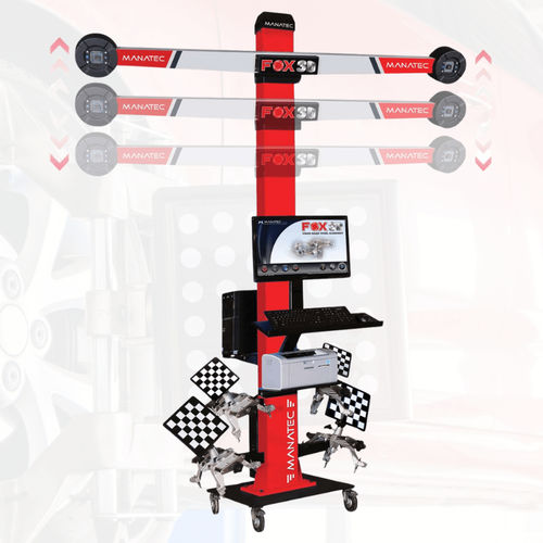 Banc de géométrie 3D - FOX Auto BoomX Smart Mobile - Manatec Electronics Pvt. Ltd. - pour voiture / avec caméra automatique