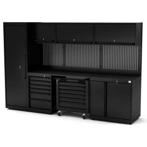 Établi en métal - WB-C302P - RO & Co. S.p.A. Keen Space - pour atelier / à 6 tiroirs / double porte
