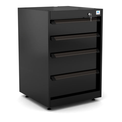 Armoire de stockage - WB-DC64.1 - RO & Co. S.p.A. Keen Space - au sol / à 4 tiroirs / d'aluminium