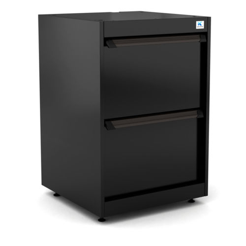 Armoire de stockage - WB-WW6.1 - RO & Co. S.p.A. Keen Space - au sol / à 2 tiroirs / en aluminium