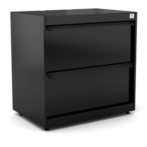 Armoire de stockage - WB-WW9.1 - RO & Co. S.p.A. Keen Space - au sol / à 2 tiroirs / en aluminium