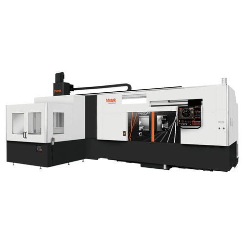 Centre de tournage CNC - MULTIPLEX W - Mazak - 2 axes / à deux broches / 12 outils