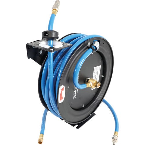 Enrouleur de tuyau - 8584 - BGS technic KG - rétractable / pour air / fixe