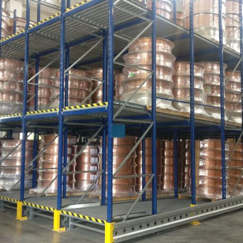 Rayonnage pour entrepôt de stockage - Mobilfer S.R.L. - à palettes / à déplacement par gravité