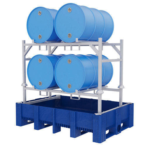 Bac de rétention multiusage - 53004061 - DOLAV - 4 fûts / en plastique / rigide