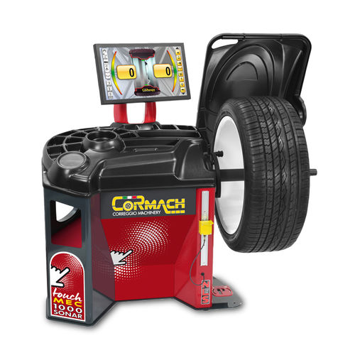 Équilibreuse de roues pour voiture - TOUCH MEC 1000-P RLC SONAR - Cormach S.r.l. Correggio Machinery - automatique