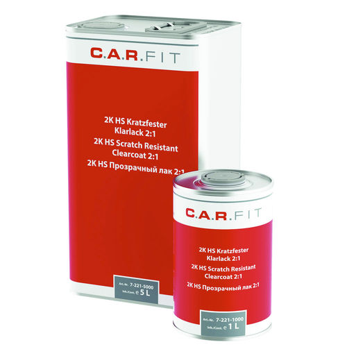 Vernis bi-composant - 7-322-2501 - August Handel GmbH - CARFIT - en acrylique / à base d'eau / à haute résistance chimique