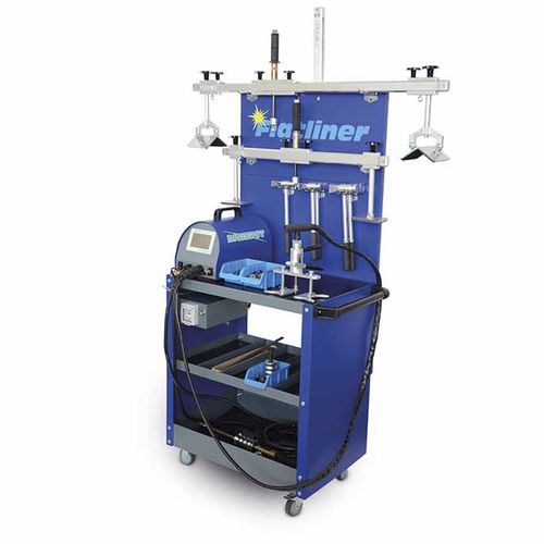 Système de réparation de carrosserie sur chariot - FLATLINER (5000) - BETAG Innovation - avec soudeuse