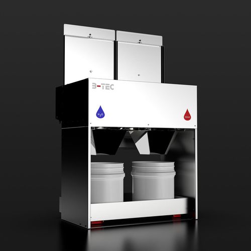 Conteneur à déchets en acier galvanisé - RST-800 - B-TEC GmbH - en acier inoxydable / pour peinture