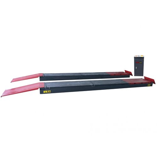 Pont élévateur à doubles ciseaux - 9832 - KROFtools Professional Tools - 3,5 tonnes / hydraulique / électrohydraulique