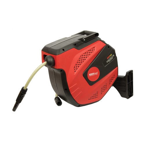 Enrouleur de tuyau - 2080 - KROFtools Professional Tools - à rappel automatique / pour l'eau / fixe