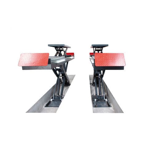 Pont élévateur à doubles ciseaux - 9822 - KROFtools Professional Tools - hydraulique / pour voiture