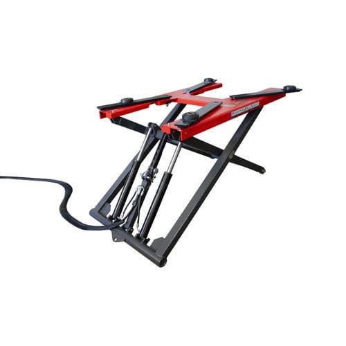 Pont élévateur à ciseaux - 9830 - KROFtools Professional Tools - 3 tonnes / hydraulique / électrohydraulique