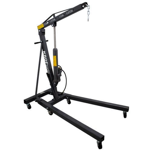 Grue d'atelier 2 tonnes - 4865 - KROFtools Professional Tools - hydraulique / pliante