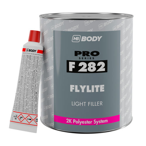 Mastic en polyester - F282 - HB BODY S.A. - pour carrosserie / pour le travail du métal / pour l'industrie de l'aluminium