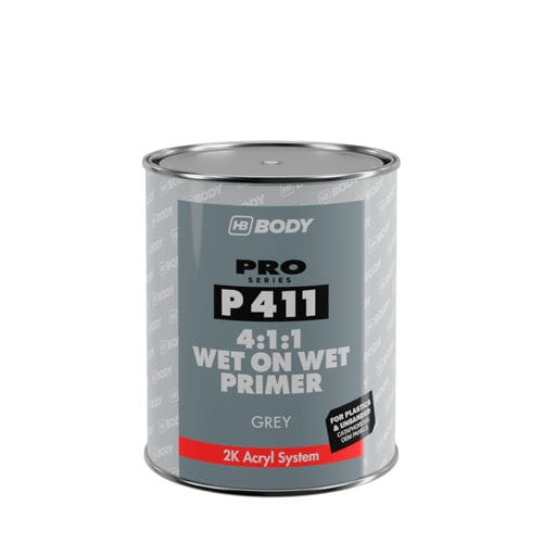 Primaire en acrylique - P411  - HB BODY S.A. - pour plastique / pour l'automobile / en une couche