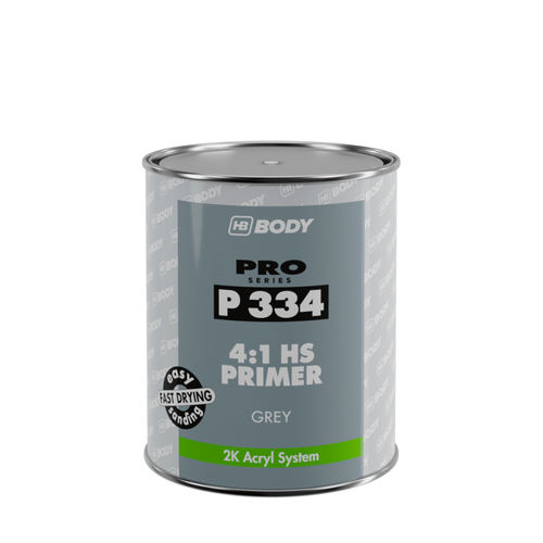 Primaire en acrylique - P334  - HB BODY S.A. - pour plastique / pour l'automobile / gris