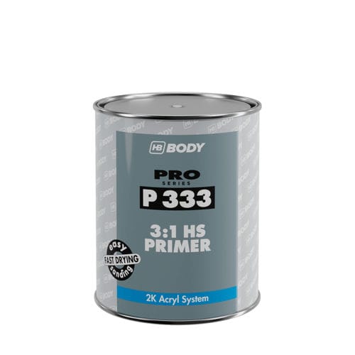 Primaire en acrylique - P333 - HB BODY S.A. - pour l'automobile / gris / noir