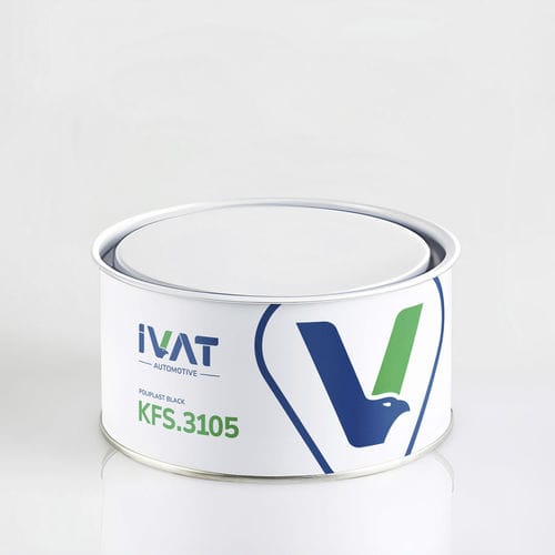 Mastic en polyester - POLIPLAST BLACK - IVAT Coatings Srl - bi-composant / pour l'automobile / pour verre