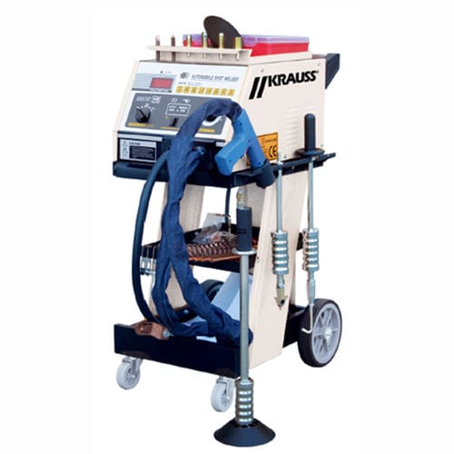Système de réparation de carrosserie sur chariot - POWERDENT S40 - KRAUSS TOOLS GmbH - avec soudeuse