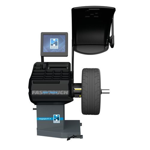 Équilibreuse de roues pour voiture - megaspin FT P - Hofmann Megaplan GmbH - avec écran tactile / assistée par ordinateur