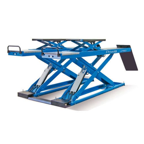 Pont élévateur à ciseaux - Power UP50 series - HTC srl - 5 tonnes / électrohydraulique / pour voiture
