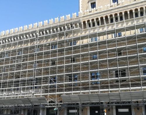 Échafaudage fixe - Ceta Spa - de façade / modulaire / avec escaliers