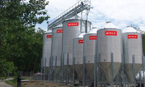 Silo pour trémie - Mysilo - en acier galvanisé / en enduit