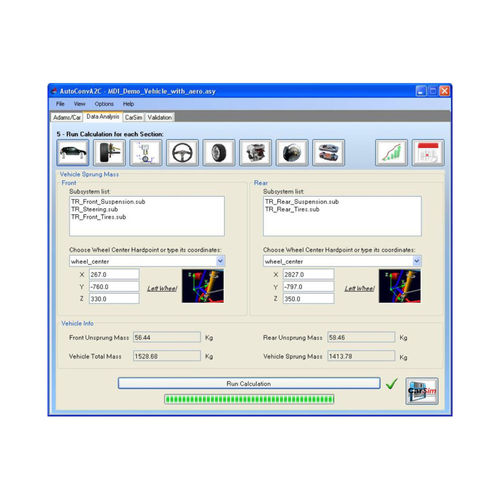 Logiciel de supervision - AutoConv A2C - AMET Srl - de simulation dynamique / pour applications automobiles