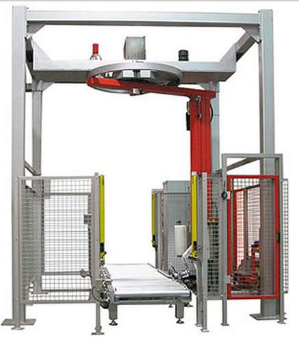 Banderoleuse à bras tournant - SPIN - ICMI Srl - automatique / de palettes / avec convoyeur