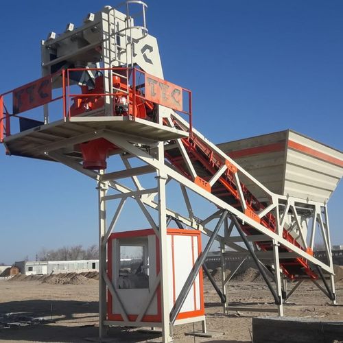 Centrale à béton stationnaire - TTC-C-35 - TTC Mühendislik - compacte / à simple châssis