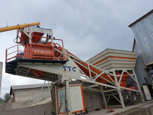 Centrale à béton mobile - TTC-B-100M - TTC Mühendislik - automatique / spéciale / à simple châssis