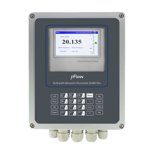 Débitmètre à ultrasons - D348D Plus - Gentos - volumique / pour produits chimiques / pour huile