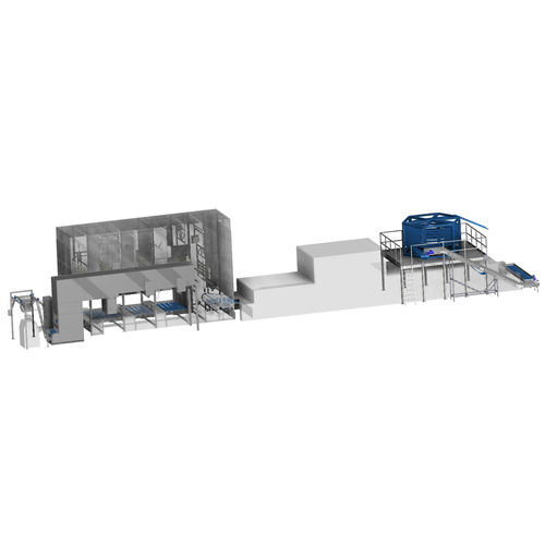 Ligne de production de pains pour steaks hachés - LS - de hotdogs