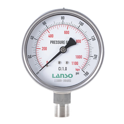 Manomètre différentiel - B32.SA - Lanso Instruments Inc - à double échelle / à cadran / en acier inoxydable