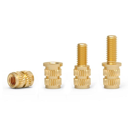 Insert moleté - HL series - Shenzhen In-saiL Precision Parts Co.,Ltd - fileté / à enfoncer / en laiton