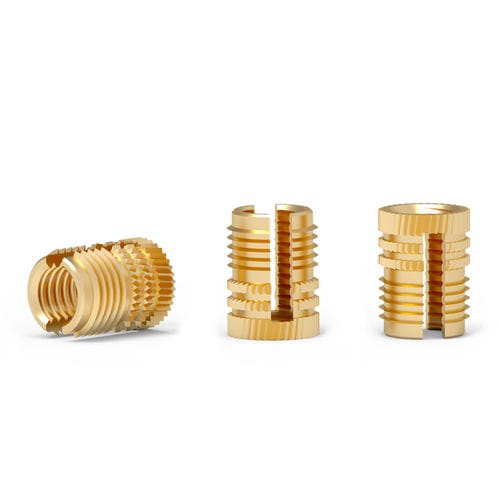 Insert fileté - EZL series - Shenzhen In-saiL Precision Parts Co.,Ltd - à presser / moleté / en laiton