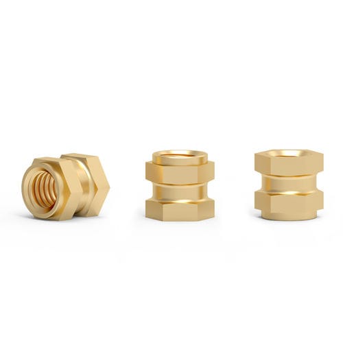 Insert de surmoulage - CZ series - Shenzhen In-saiL Precision Parts Co.,Ltd - fileté / moleté / en laiton