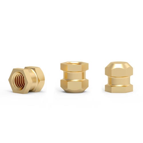 Insert de surmoulage - DZ series - Shenzhen In-saiL Precision Parts Co.,Ltd - fileté / moleté / en inox