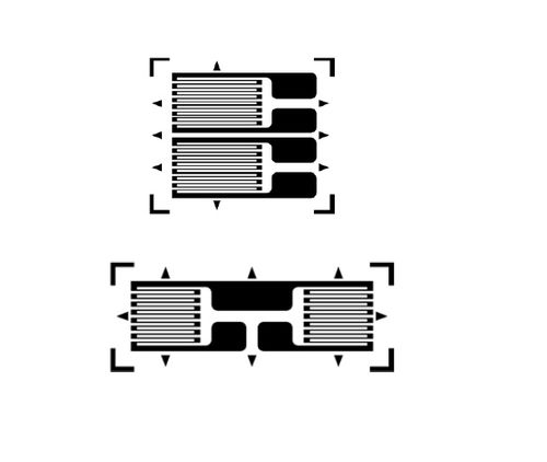 Jauge de contrainte linéaire double grille - Gather Technology co., Ltd.