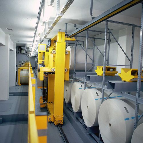 Magasin automatique vertical - TransRobotRoll - Witech Maschinen AG - pour rouleaux / à transtockeur