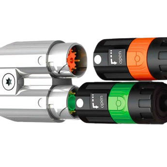 Connecteur d'alimentation électrique - IC AUTOMATION - droit / push-pull / pour capteur