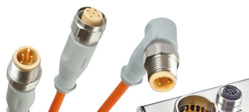 Connecteur d'alimentation électrique - IC AUTOMATION - circulaire / M12 / M8