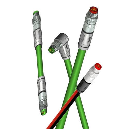 Connecteur électrique M8 - IC AUTOMATION - Ethernet / surmoulé / droit